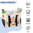 thumbnail image 5 of Large Hand-Held Storage Bag Kitchen Reusable Grocery Bags， Travel Tote Bags， Waterproof Tote，Laundry Bag，Beach Bag， Pool Bag Hello Spring Pattern, 5 of 8