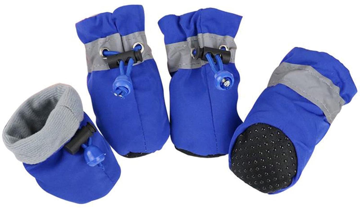 4Pcs/Set Waterproof Dog Shoes Boots AntiSlip for Small Medium York Dogs Cats Puppy Chihuahua