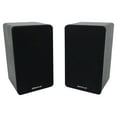 thumbnail image 2 of Pair Rockville RockShelf 54B Black 5.25" Home Bookshelf Speakers w/21" Stands, 2 of 13