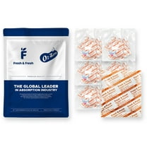 Fresh & Fresh (50 Packet) 500cc Premium Oxygen Absorbers Packets for Food Storage (5 Bag of 10 Packet) - For Long Term Food Storage, Vacuum Sealed, ISO 9001 Certified Facility Manufactured