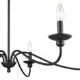 thumbnail image 2 of Millennium Lighting Inc Millennium Lighting Delvona 6 Light Chandelier in Modern Gold or Matte Black Matte Black 20.75 Painted, 2 of 11