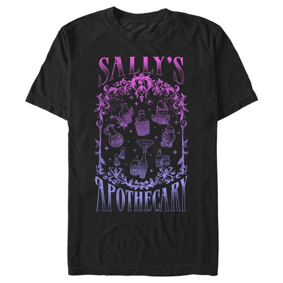 Men's The Nightmare Before Christmas Sally's Apothecary Graphic Tee Black Small