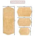thumbnail image 6 of Home Weavers Waterford Collection 100% Cotton Non-Slip Bathroom Rug Set Machine Washable Bathroom Rug, Bath Rug, Bathroom Rug, Runner, Yellow Color 4 Piece Bath Rug set, 6 of 8