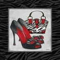 thumbnail image 2 of Williams, Todd 15x15 White Modern Wood Framed Museum Art Print Titled - Zebra Fashion I, 2 of 4