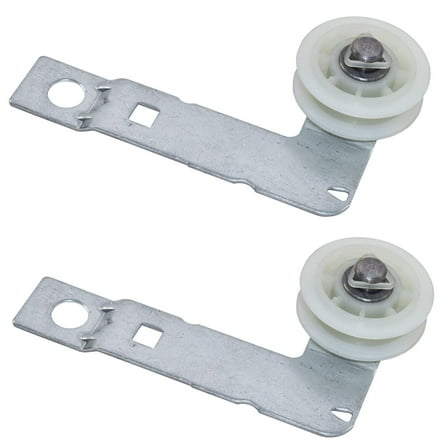HQRP 2-Pack Dryer Idler Pulley with Bracket Assembly Replacement for Amana NED7300WW0 NED7300WW1 NED7500VM0