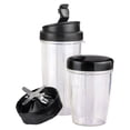 thumbnail image 4 of Licuadora Procesador De Alimentos Hielo 750 Ml 1000 W 2 Vasos Color Negro Lic01 Timco, 4 of 4