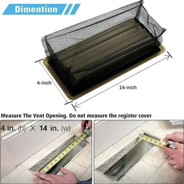 Floor Register Cover Trap, Floor Mesh Cover Screen for Home Filters 6-Packs(4X12 Inch 6-Pieces)