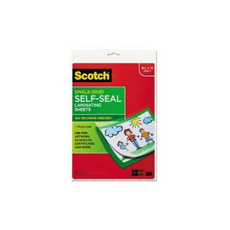 Self-Sealing Laminating Sheets, 6.0 mil, 8 1/2 x 11, 10/Pack
