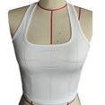 thumbnail image 1 of Top sin espalda con cuello halter, top halter para mujer, sin mangas, cuello halter, camisola básica, cuello halter, máxima comodidad, 1 of 2