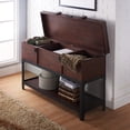 thumbnail image 7 of 24/7 Shop At Home Alba Wood Lift Top Console Table in Vintage Walnut, 7 of 7