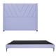 thumbnail image 1 of Recámara King Size Aurora Lila con Cabecera + Base Cama Slim, 1 of 10
