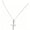 Silver, variant on Dainty Tiny Sterling Silver Cross Pendant Necklace for Women Faith Jewelry Trendy Personalized Dainty Thin Cable Chain Minimalist Religious Faith Jewelry
