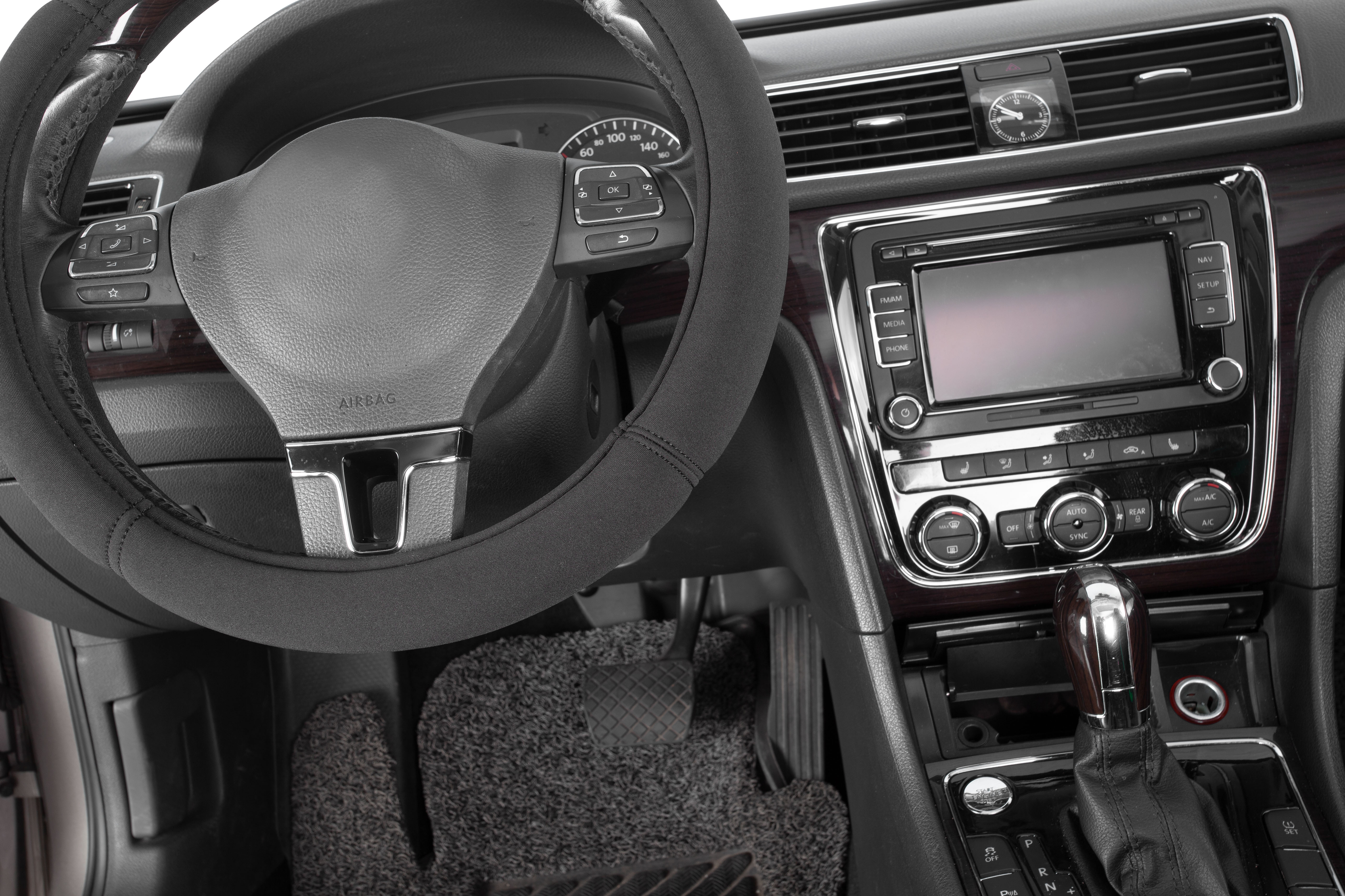Skechers Memory Foam Steering Wheel Cover, Black photo 6
