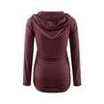 thumbnail image 3 of LilyLLL Pregnant Womens Long Sleeve Hoodies Pullover Maternity Clothes T Shirt Tops, 3 of 4