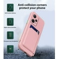 thumbnail image 2 of Compatible with Redmi Note 12 Pro Plus Case with Card Holder Shockproof Phone Cases for Xiaomi Redmi Note 12 Pro Plus Anti-Scratch Silicone TPU Redmi Note 12 Pro Plus Cases (Pink), 2 of 13