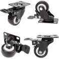 thumbnail image 1 of Ruedas giratorias ZHAOCHENG con freno 50 mm color negro Capacidad 400 kg, 1 of 5