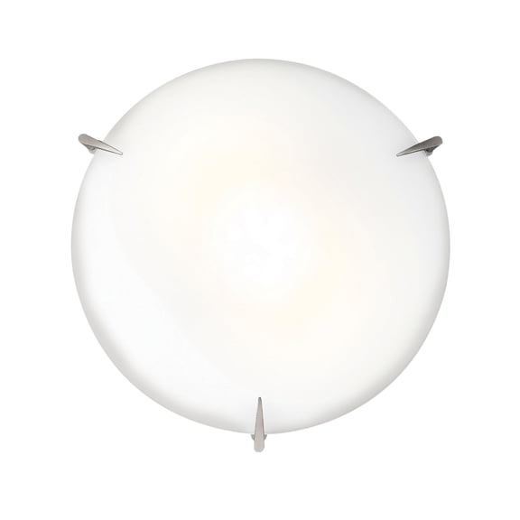 20661LEDDLP-BS/OPL Access Lighting Zenon-Two Light Flush Mount-12 Inches Wide by 3.5 Inches Tall-Brushed Steel Finish-LED Lamping Type