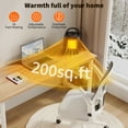 thumbnail image 5 of Handle Indoor Portable Electric Heaters, 2 Speed Adjustable PTC Fast Heating Ceramic Room Small Heater for Indoors Use 1500W/750W, 5 of 8