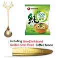 thumbnail image 3 of NineChef Bundle - NongShim Soon Noodle Soup Veggie 3.95 Ounce (Pack of 10)+ 2 NineChef Long Handle Spoon (Golden Heart and Deer Head), 3 of 3