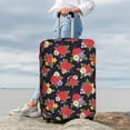 thumbnail image 4 of Uemuo Red Rose Flower Printed Washable Luggage Cover - Fashion Suitcase Protector Fits 18-32 Inch Luggage -Large, 4 of 9