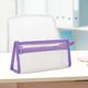 thumbnail image 2 of Bolsa para Bolígrafos con Cremallera, Estuche Transparente para Lápices, Organizador de Papelería, Estuche para Bolígrafos, Bolsa de Maquillaje, Bolsa , púrpura Macarena Estuche transparente para lápices., 2 of 6