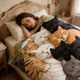 thumbnail image 4 of Manta de franela polar | Manta suave y acogedora para dormir | Manta para sofá o sillón para todas las estaciones | Manta ligera y cálida para el hogar, la oficina y los viajes | 50 x 60 pulgadas, 4 of 5