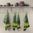 thumbnail image 5 of Green Countryside Kitchen Dish Towels Soft Tea Towel Set of 6 Absorbent Dishcloths Hand Towels for Drying Dish Cloths 28" x 18" Washcloth Gift, 5 of 7