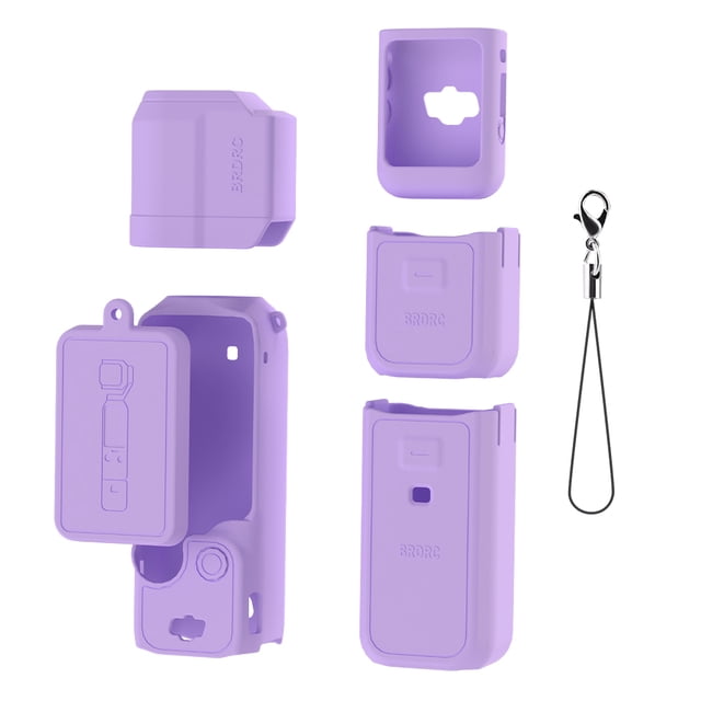 Full Protection Kit for DJI Osmo Pocket 3 - Silicone Case, Lens Cover & Screen Protector, Anti-Scratch Shockproof Accessory Set (4 Colors)
