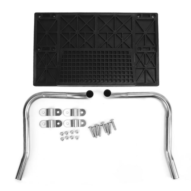 Soporte de Motor para barco, juego de soporte de Motor para Kayak de pesca inflable resistente de Metal profesional con tornillos para barco de goma para Kayak Jadeshay A