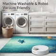 thumbnail image 5 of ODIKA 4'x6' Machine Washable Non-Slip Area Rug, Underwater With Vibrant Coral Reef Design High Traffic Rug, Blue, 38346, 5 of 7