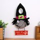 thumbnail image 3 of Inteprter Colgante de placa de puerta de Halloween, adornos para el hogar, decoración de vacaciones interesante, accesorios de decoración colgante DIY, Kits de decoración para fiestas Bruja Inteprter HA068072-01, 3 of 6