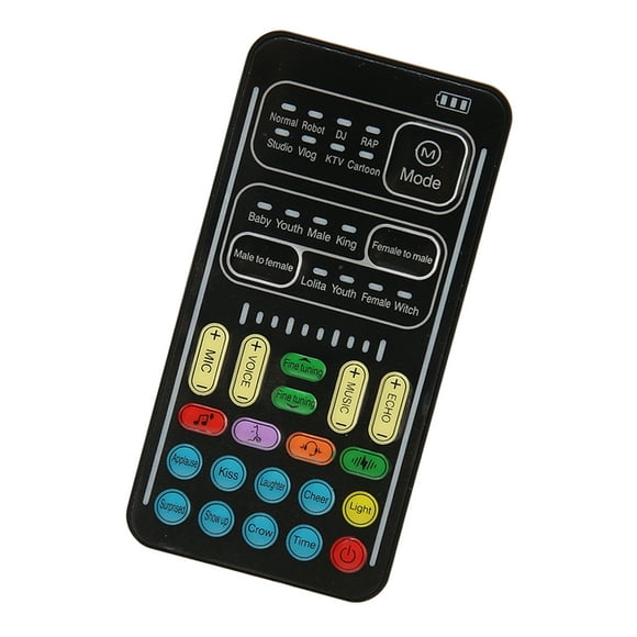 Voice Changer, Mini Sound Card Voice Changer Handheld Long Battery Life Portable Adjustable  for Laptops for Phone