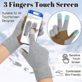 thumbnail image 3 of KOITHOT Winter Women Touchscreen Leather-Palm Gloves, Elegant Warm Touchscreen Gloves for Women Gift Set, 3 of 6