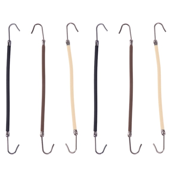 Raindrops 18Pcs Fashion Hair Tie Flexible Silicone Hair Rope with Convenient Hook for Daily and Party Use