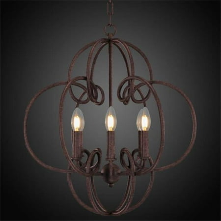

30 x 28 in. Chandelier Antique Rust