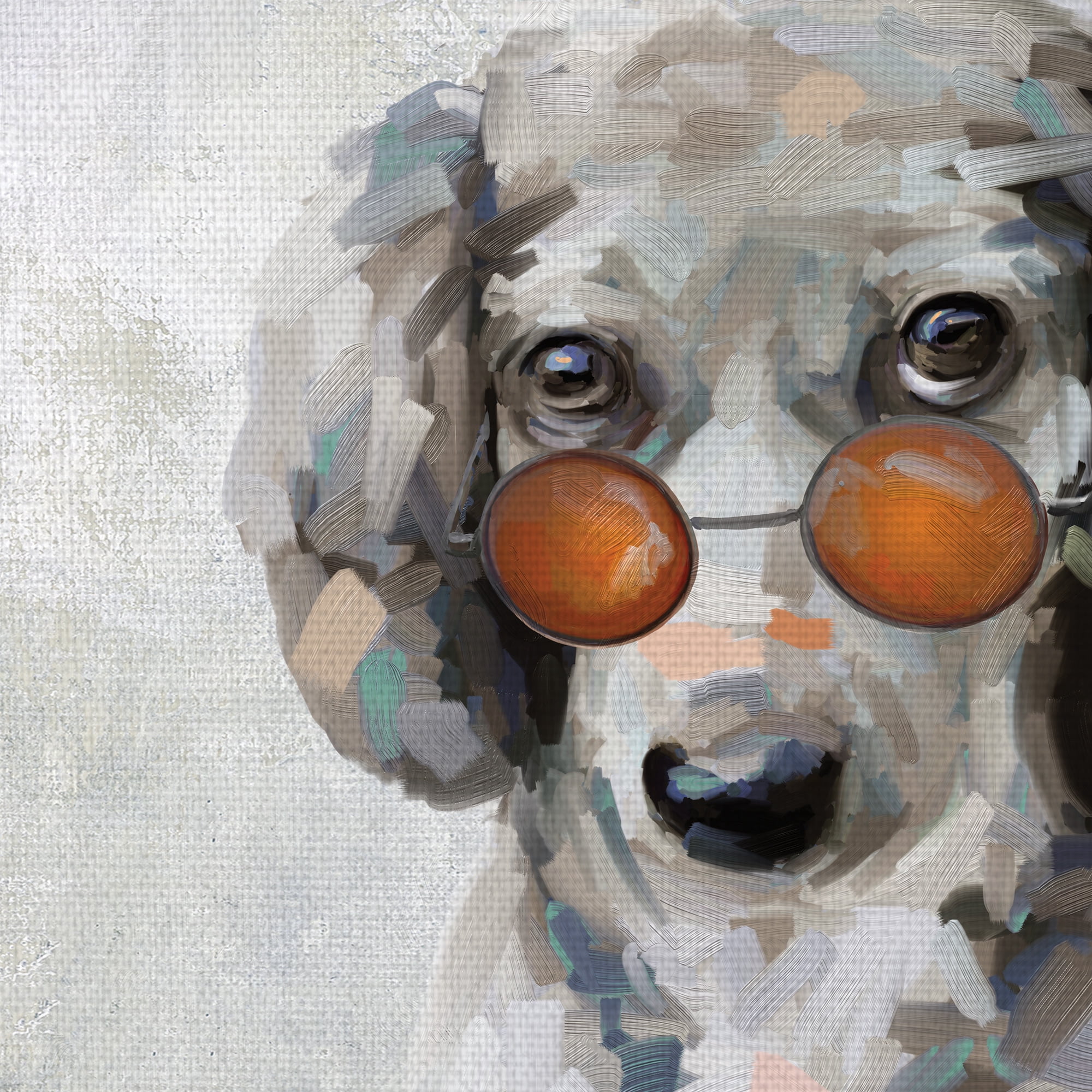 Masterpiece Art Gallery Shady Pups II Dogs In Sunglasses By Studio Arts Canvas Art Print 22" x 28"