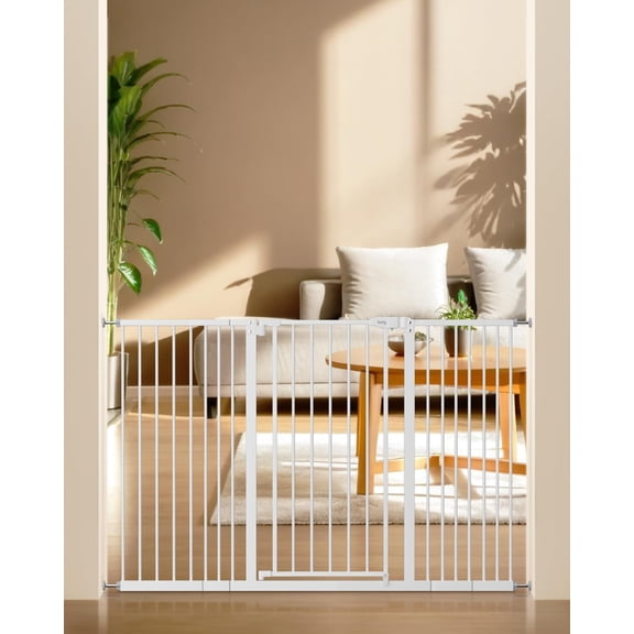 36" Extra Tall Baby Gate for Stairs, 29"-55" Wide Auto Close Dog Gate