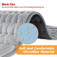 thumbnail image 3 of Flanne Soft Blanket Adjustable Heating Mat Pain Relief Heat Pad Small Electric Blanket Electric Heating Pad, 3 of 7