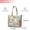thumbnail image 4 of Labrador Dog and Flower Floral Travel Tote Bags for Women Carry On,Large Weekender Bags for Women Travel,Multi Functional Duffle Bag for Work,Shopping,Sports, 4 of 5