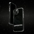 thumbnail image 6 of DistinctInk Clear Case for Apple iPhone 15 (6.1" Screen) - Opposites Attract, 6 of 9