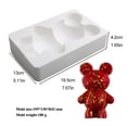thumbnail image 2 of Moldes De Silicona De Oso 3D, Molde De Caramelo De Fondant De Chocolate Para Herramientas De Decoración De Pasteles Diy, Suministros Para Hornear Serendint HA038779-00, 2 of 6