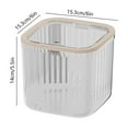 thumbnail image 2 of Luoshdecor Mini Clear Storage Organizer,Desktop Plastic Storage Box with Lid,for Office,Clasroom,Car, Bathroom, 2 of 6