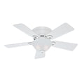 thumbnail image 4 of Hunter Fan Company Conroy 42 Inch Low Profile Ceiling Fan with Light, Snow White, 4 of 5