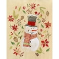 thumbnail image 2 of Tava Studios 15x18 Black Ornate Wood Framed with Double Matting Museum Art Print Titled - Holly Days Snowman, 2 of 4