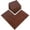 Burgundy, variant on Mcombo 10 Pieces 12"x12" Outdoor Wood Flooring Interlocking Deck Tiles Brown