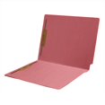 thumbnail image 1 of 14 pt Color Folders, Full Cut 2-Ply End Tab, Letter Size, 2 Fasteners in Pos #1 & #3, Pink (Box of 50), 1 of 3