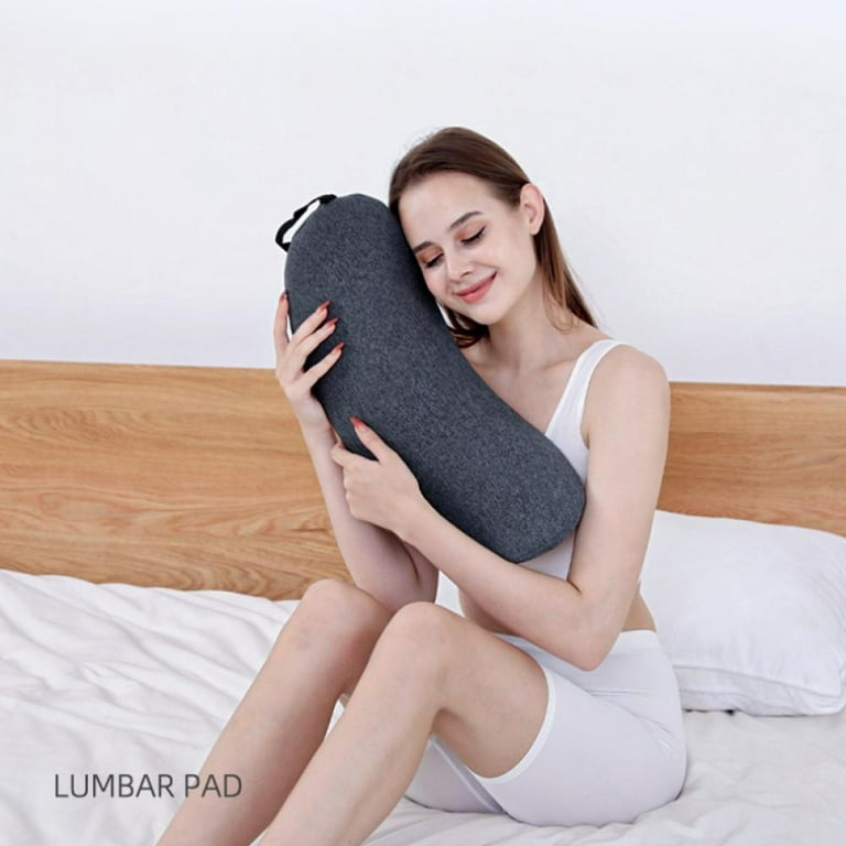 Lumbar Support Pillow -Back Support Memory Foam Pillow for Back