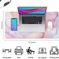 thumbnail image 5 of Sunflower Mouse Pad,Large Marble Mouse Pad,31.5*15.7in Stable Rubber Base Mousepad with Stitched Edges Waterproof Desk Mat for Work, Game, Office, Home, 5 of 5