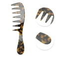 thumbnail image 3 of Unique Bargains 1 Pc Long Handle Wide Tooth Comb Tortoiseshell Color Acetate Sheet, 3 of 6