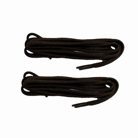 Kiwi Dress Waxed Round Brown Shoelaces, 30 Inches - 2 Pairs